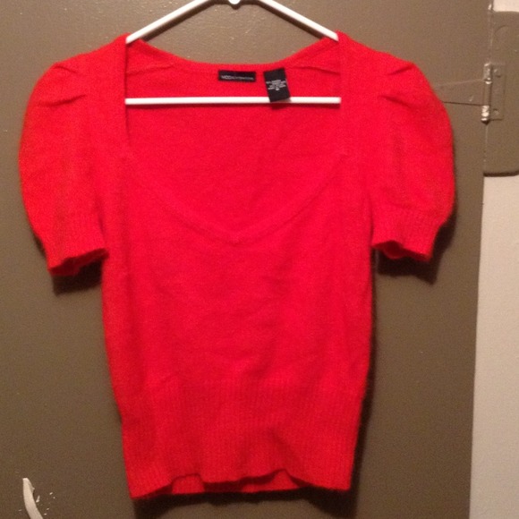 Beautiful red sweater.