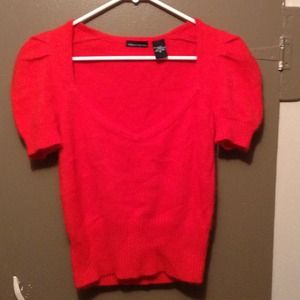 Beautiful red sweater.