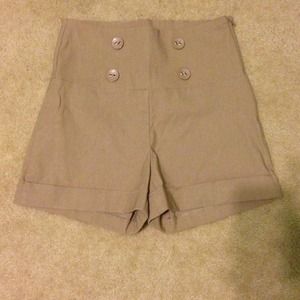 High waisted shorts