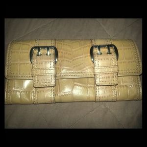 Tan Michael Kors leather wallet