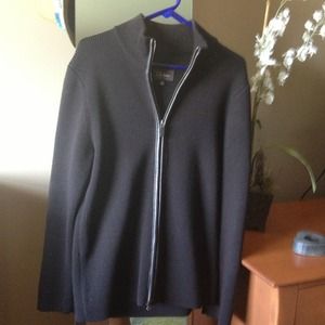 Men's zip up sweater jacket