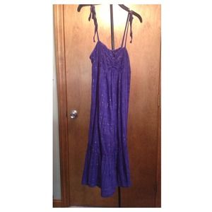 Urban Outfitters purple and gold summer dress