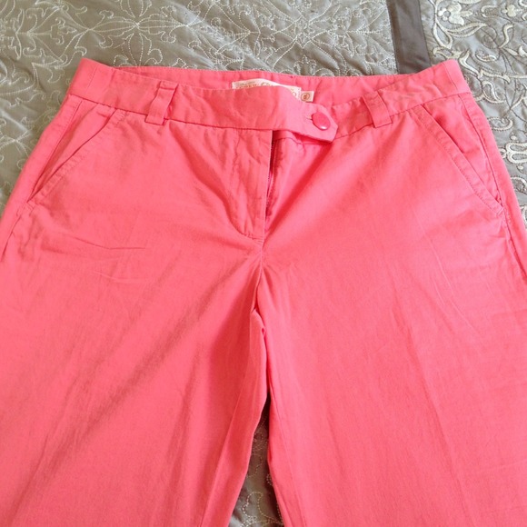 Pink J Crew cotton chinos