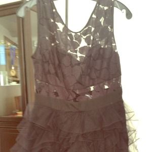 Classic and gorgeous net BCBG ruffled dress