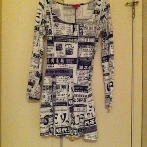 Betsey Johnson Newsprint Newpaper Design