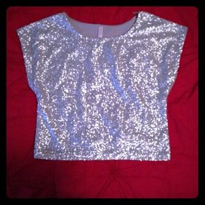 💎Beautiful silver sequence shirt💎