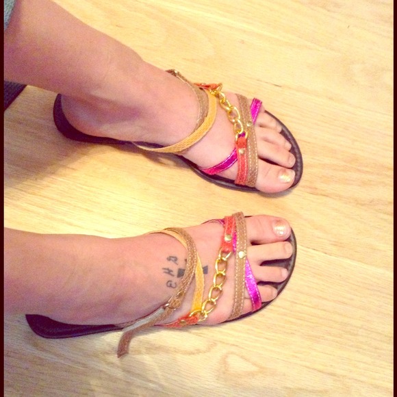 Cute strappy sandals. Size 10