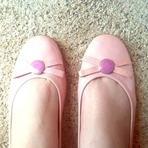 NWT COACH Collins crinkle Patent leather flats