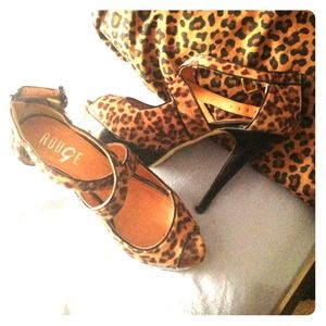 Cheetah print high heels