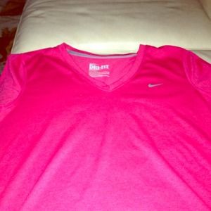 Sold! Nike dri fit v neck t shirt