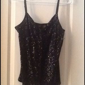 The limited black sparkly top