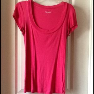 Cute pink scoop neck top from Express