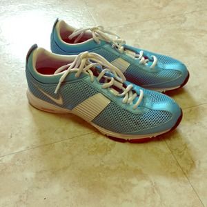 Light Teal Blue NIKE Zoom Running Shoes size 10