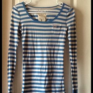 Hollister long sleeve stripe top