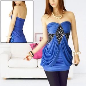 """"CLUBBING BLUE TUBE DRESS""""