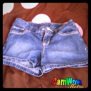 Denim shorts