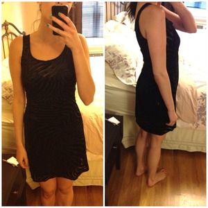 🎈SALE: Betsey Johnson LBD with Velvet Zebra Print