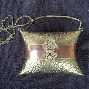Vintage Metal Pillow Purse
