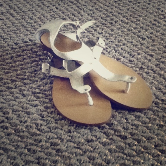 White dollhouse brand sandals