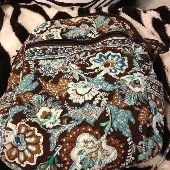 Vera Bradley java blue print backpack