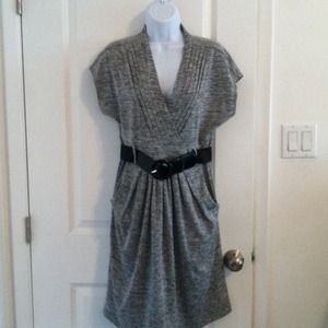 !RESERVED for @KELMOZ9! Grey dress with black belt