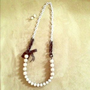 Black and silver necklace