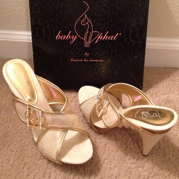 Baby Phat Gold Pumps