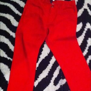 $Reduced$. Slim fit NWT sz 36 red denim
