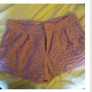 🔴SOLD🔴Pink lace shorts and blue polka dot shorts