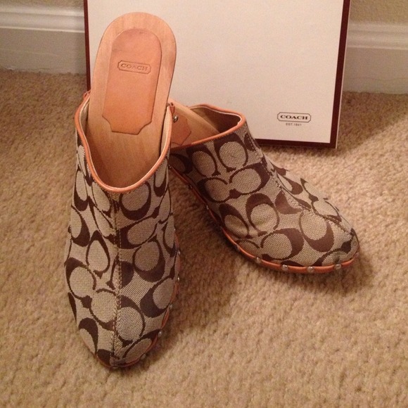 Authentic Coach Signature Clogs