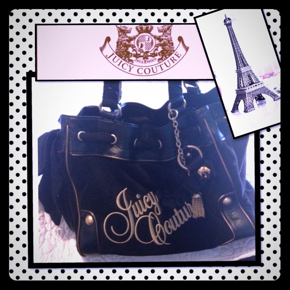 Juicy black and gold handbag.