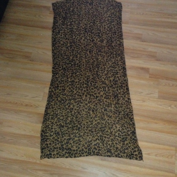 Long cheetah print shawl fashion scarf - Picture 2 of 3