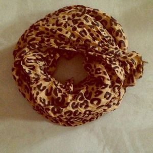 Long cheetah print shawl fashion scarf