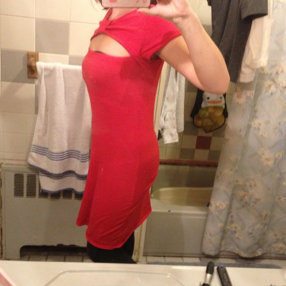 Worn once gorgeous bow front dress - Picture 3 of 4