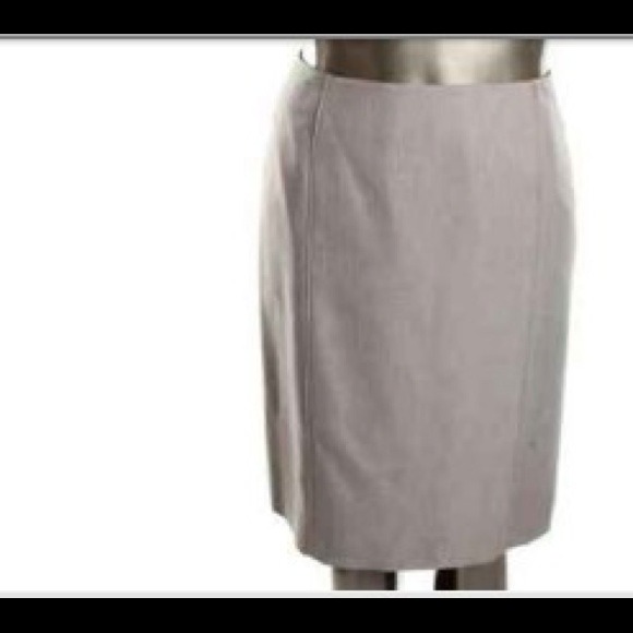 Evan Picone Camden gray Herrington seamed  skirt.