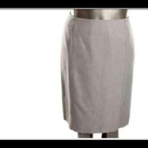 Evan Picone Camden gray Herrington seamed  skirt.