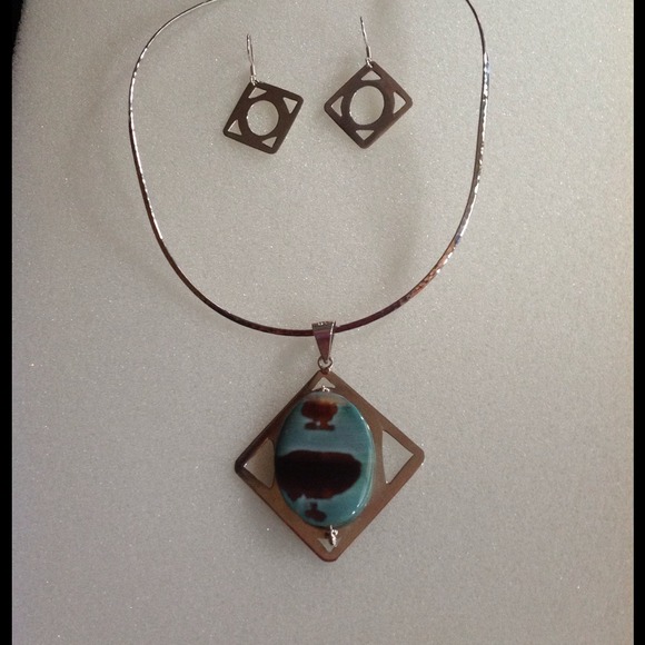 NEW mint stone on Sterling set.