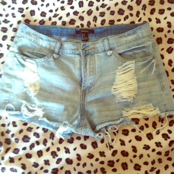denim shorts