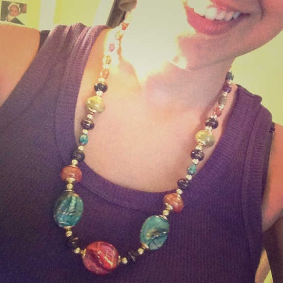 Beaded Rainbow Necklace