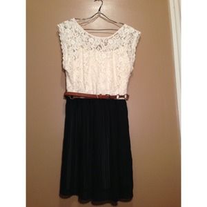 Dress With Lacey Top, and black bottom