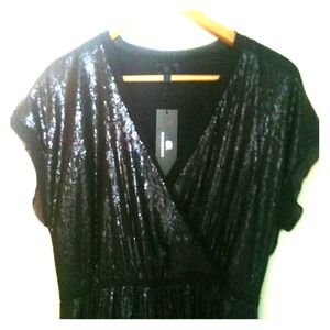 NWT Banana Republic Black Sequin Cocktail Dress