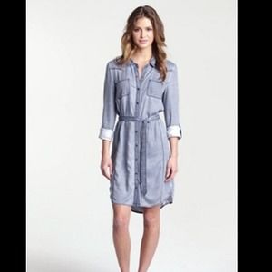 Caslon Roll Sleeve Shirtdress