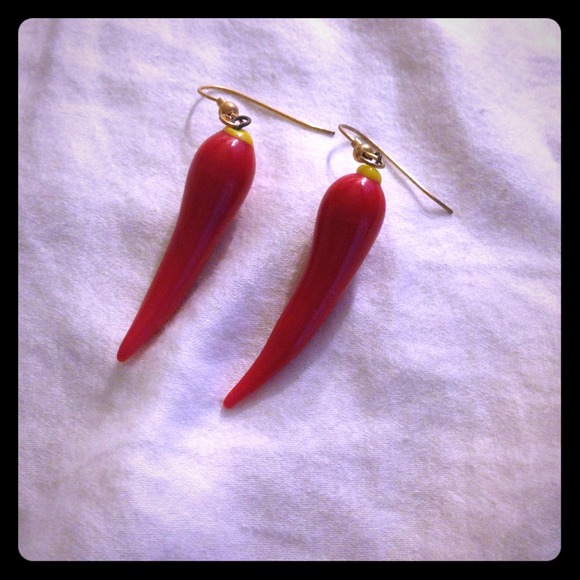 REDUCED! Chili pepper earrings