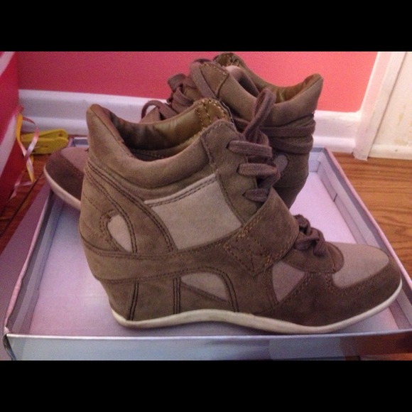 Sneaker wedges! Brownish - Picture 3 of 4
