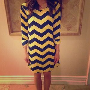 Chevron Print dress.