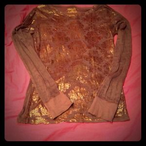 Free people copper embellished top