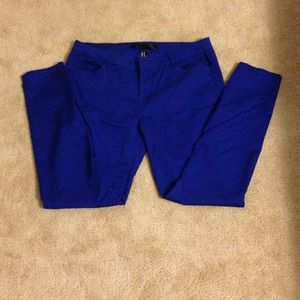 Cobalt Blue Jeans. Stretch light weight