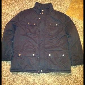 Mens black winter jacket
