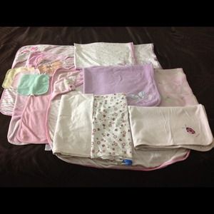 Baby towels, wash cloths, and blankets