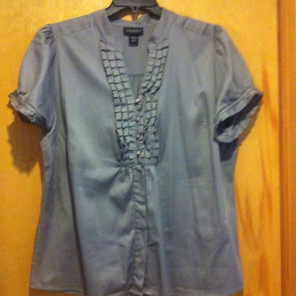 🌟SOLD🌟Lane Bryant plus size gray dress shirt